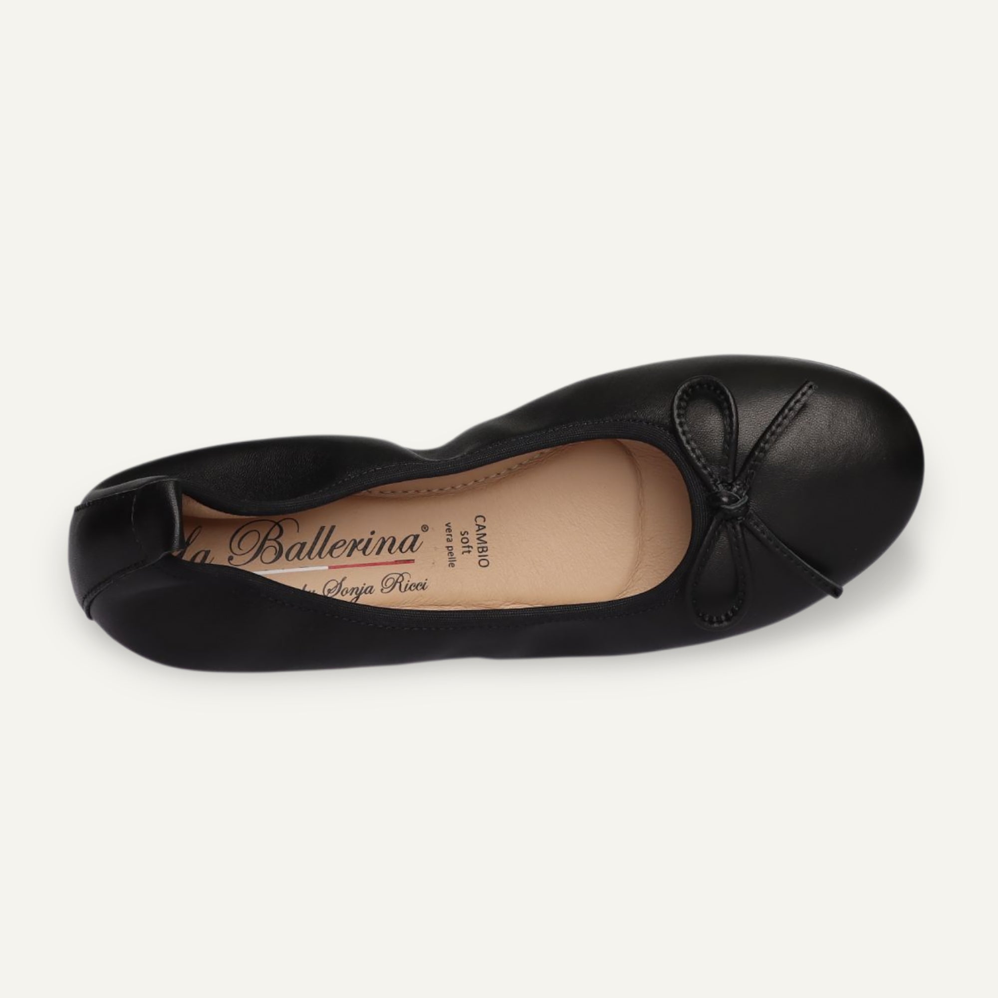 BASIC Damen-Ballerinas aus Nappaleder in Schwarz – N11-010 BASIC Ballerinas