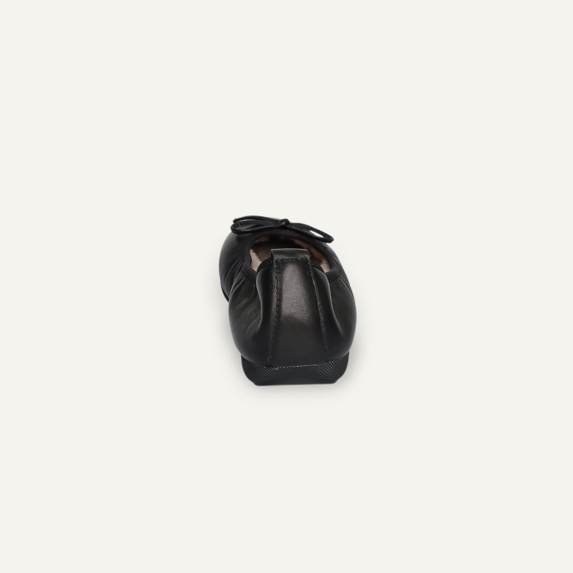 BASIC Winter Damen-Ballerinas aus Nappaleder in Schwarz mit Lammfell – N11-010 BASIC Winter Ballerinas