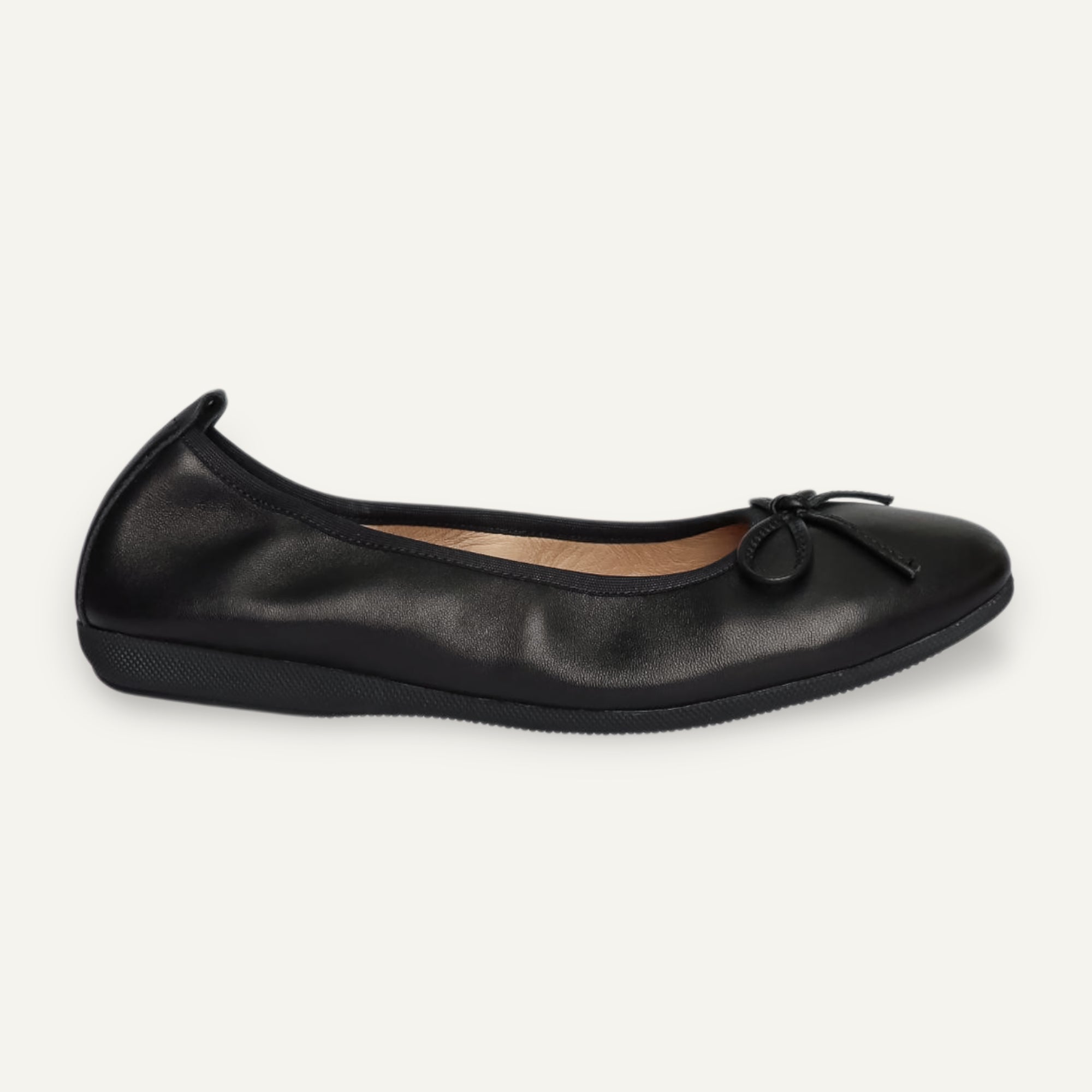 BASIC Damen-Ballerinas aus Nappaleder in Schwarz – N11-010 BASIC Ballerinas