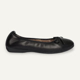 Ballerines BASIC Winter en cuir nappa — Noir, doublure en peau d’agneau – N11-010