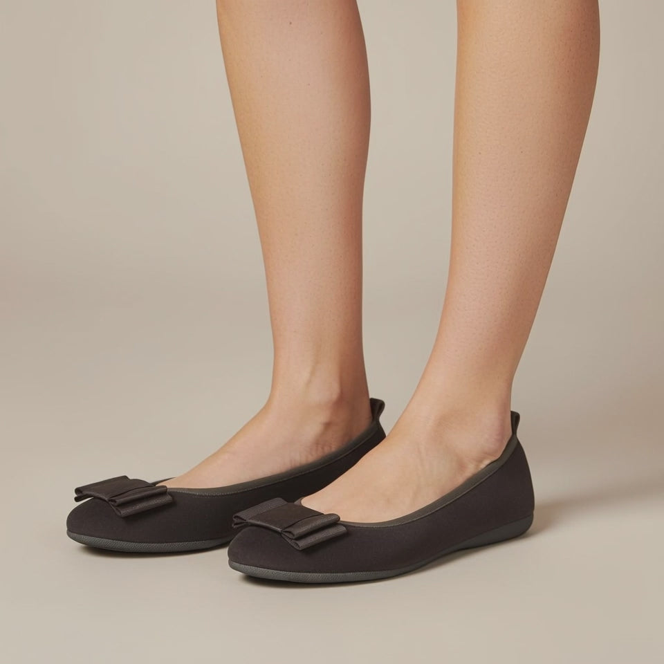 Damen Ballerinas Tiefgrau Veloursleder – La Ballerina Cambio 16-26S - La Ballerina