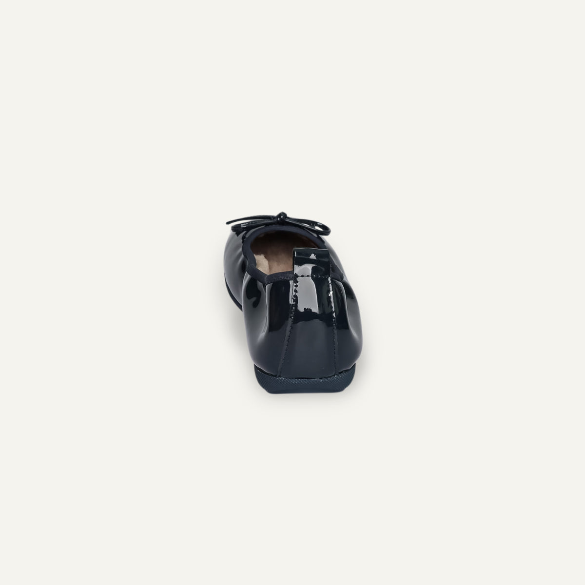 BASIC Winter Damen-Ballerinas aus Lackleder in Blau mit Lammfell – V2-118 BASIC Winter Ballerinas