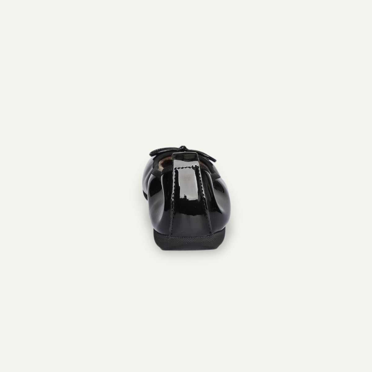 BASIC Winter Damen-Ballerinas aus Lackleder in Schwarz mit Lammfell – V6-010 BASIC Winter Ballerinas