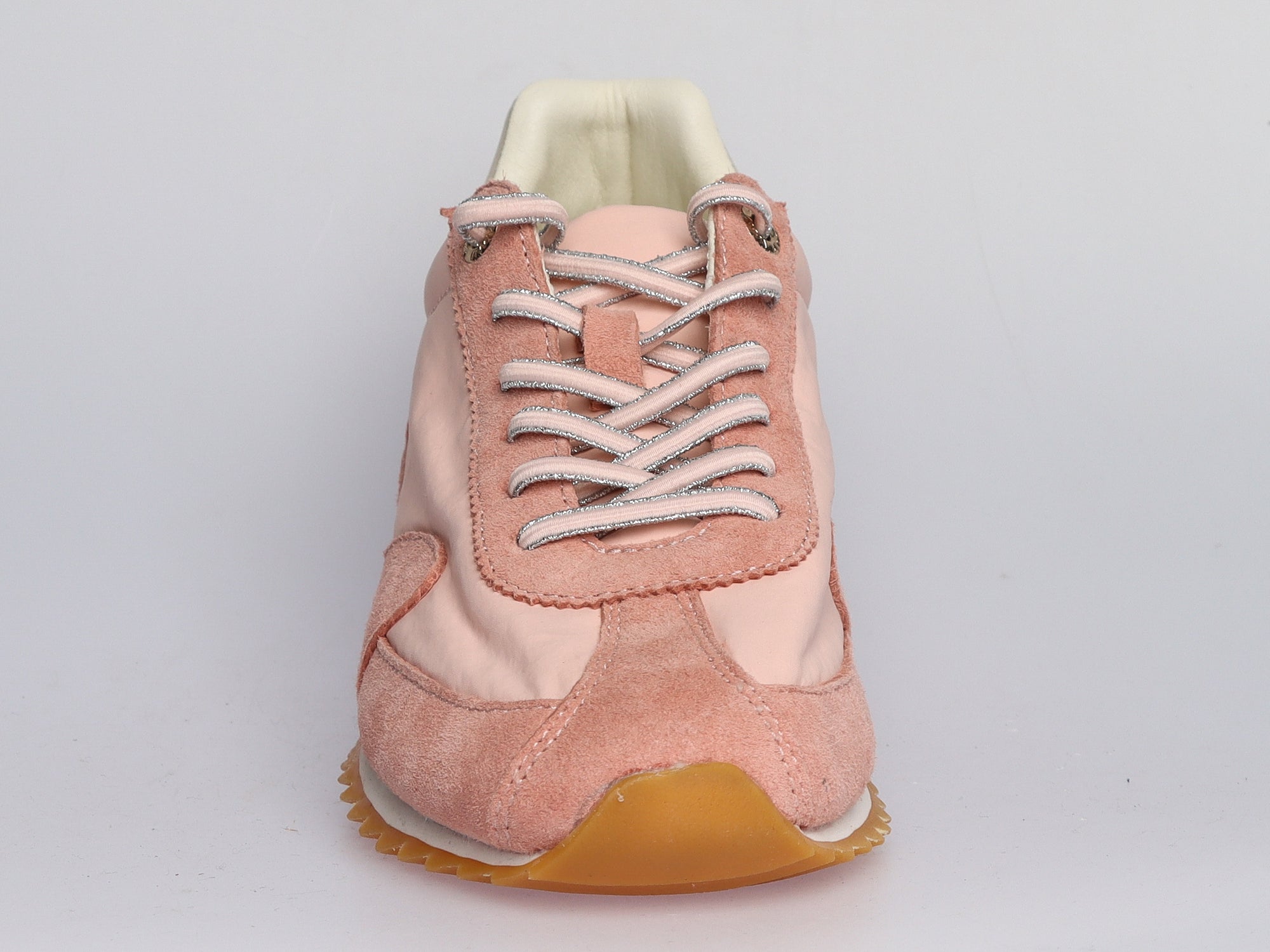 Damen Sneaker aus Veloursleder und Nylon in Rosé | LA BALLERINA | Art. W52400 - La Ballerina