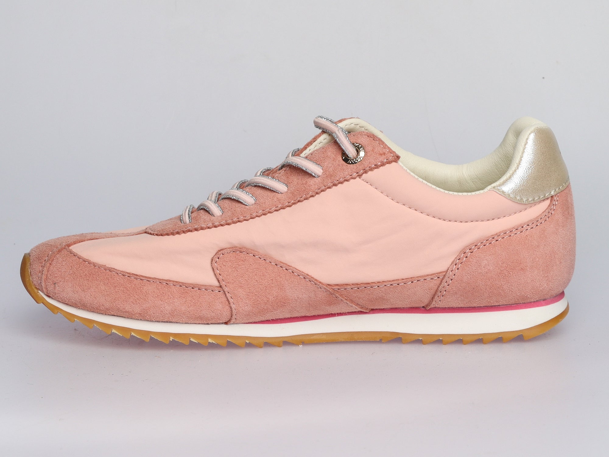 Damen Sneaker aus Veloursleder und Nylon in Rosé | LA BALLERINA | Art. W52400 - La Ballerina