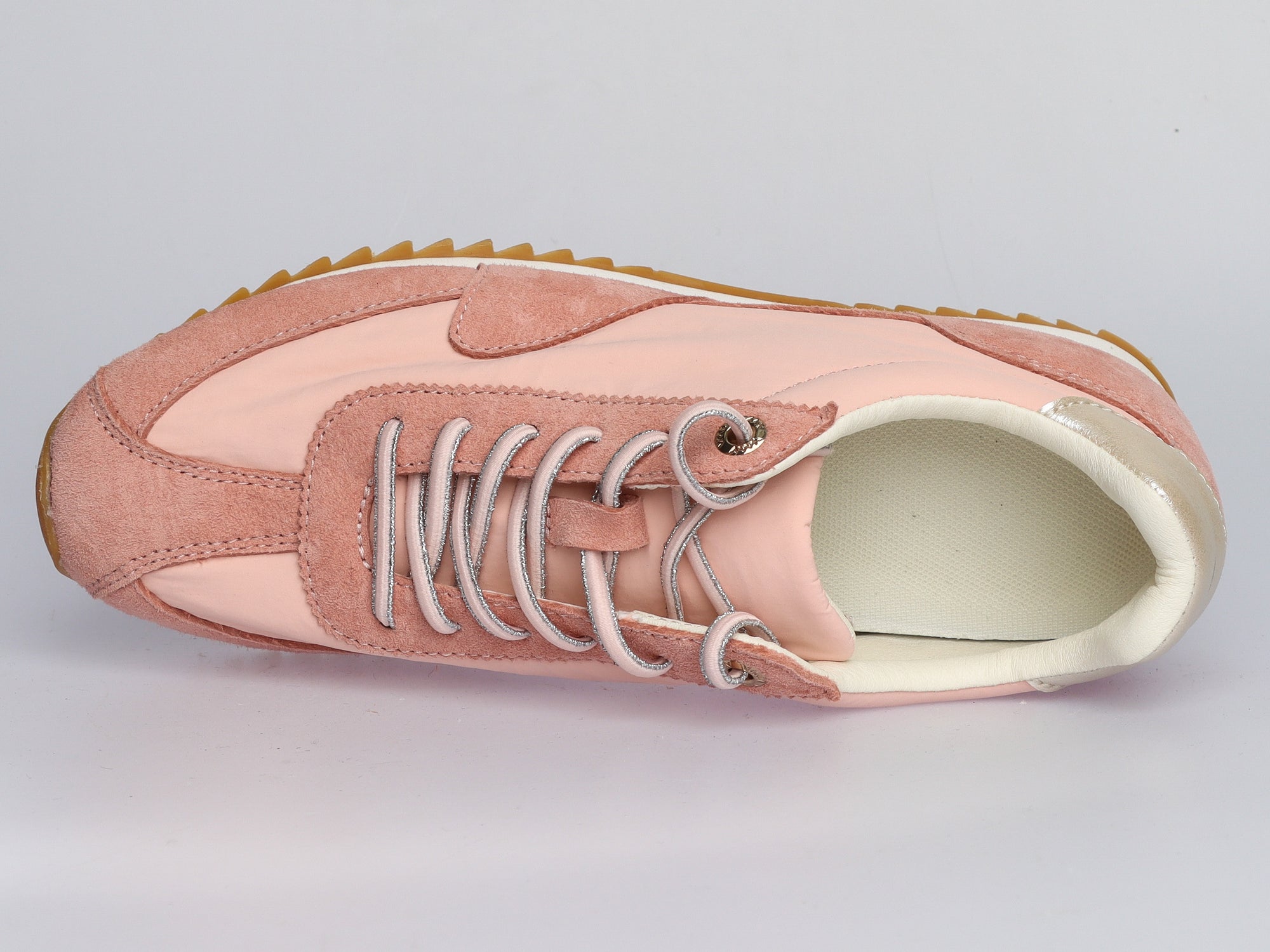 Damen Sneaker aus Veloursleder und Nylon in Rosé | LA BALLERINA | Art. W52400 - La Ballerina