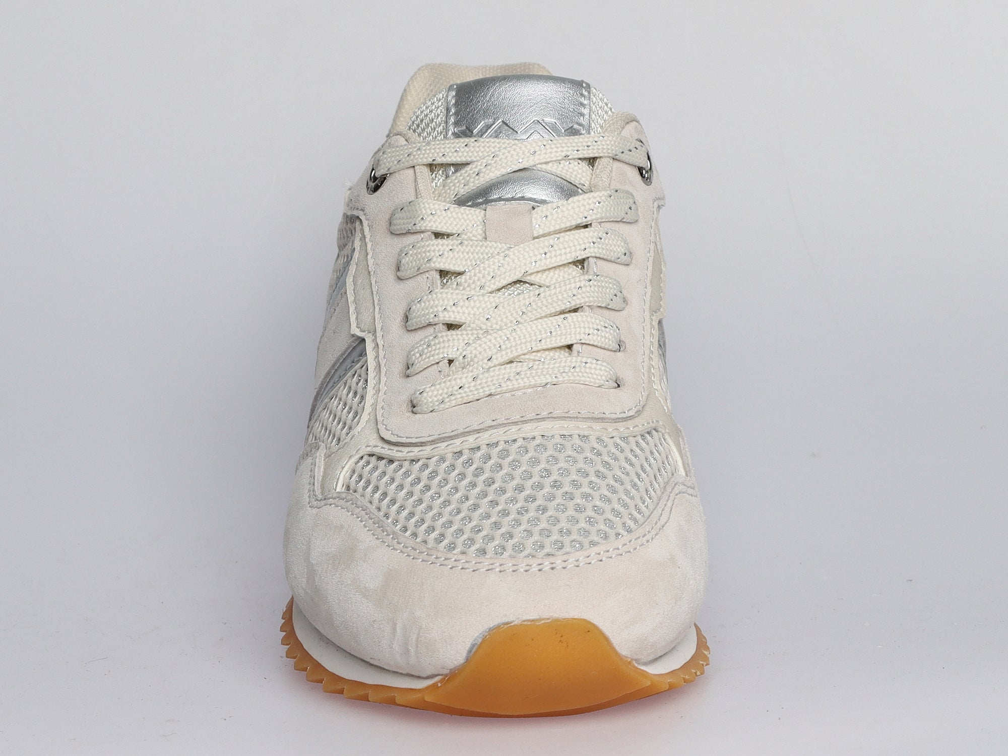 Damen Sneaker aus Veloursleder mit Spitze | GRAU | LA BALLERINA | Art. W25924 - La Ballerina