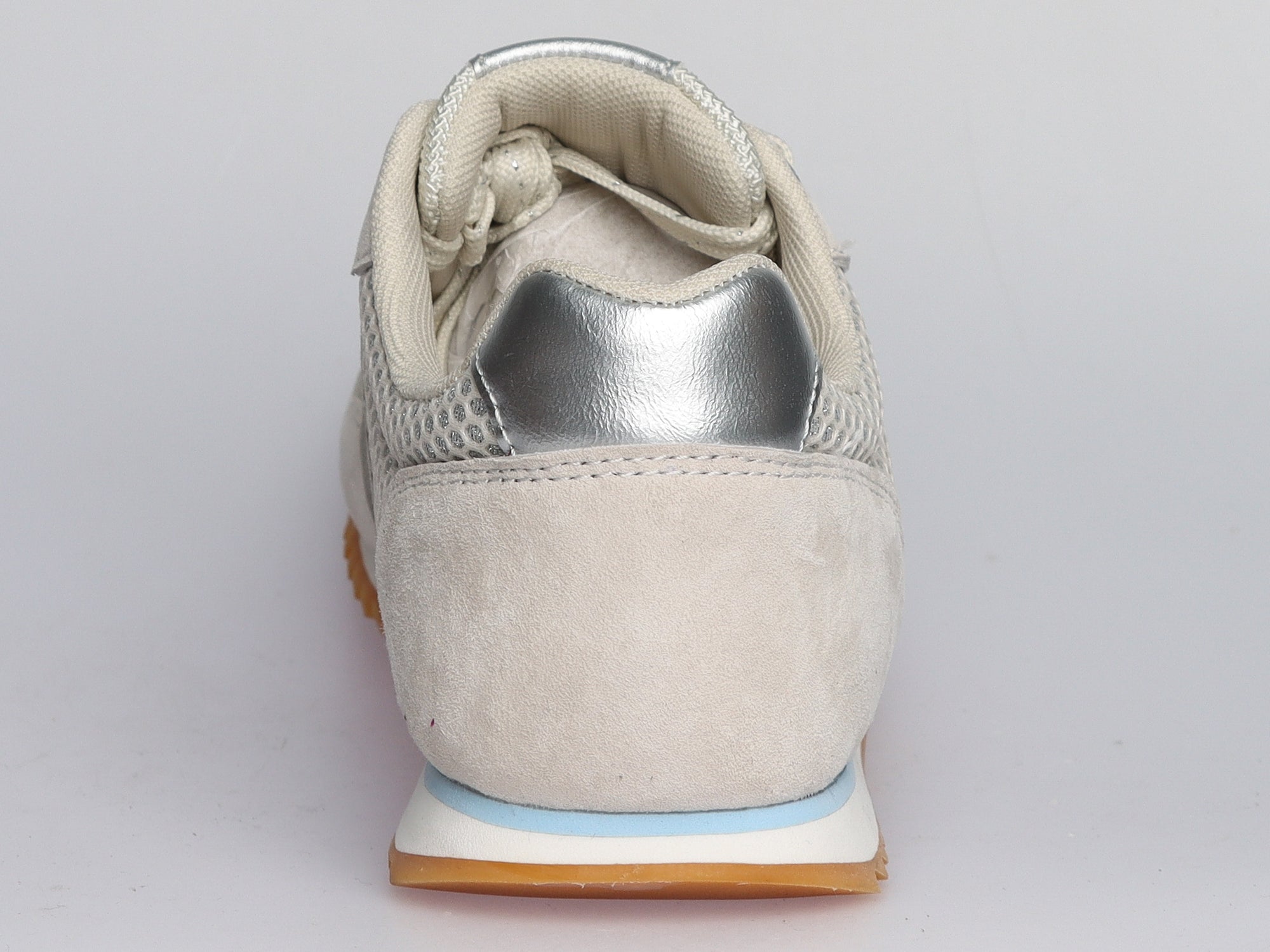 Damen Sneaker aus Veloursleder mit Spitze | GRAU | LA BALLERINA | Art. W25924 - La Ballerina