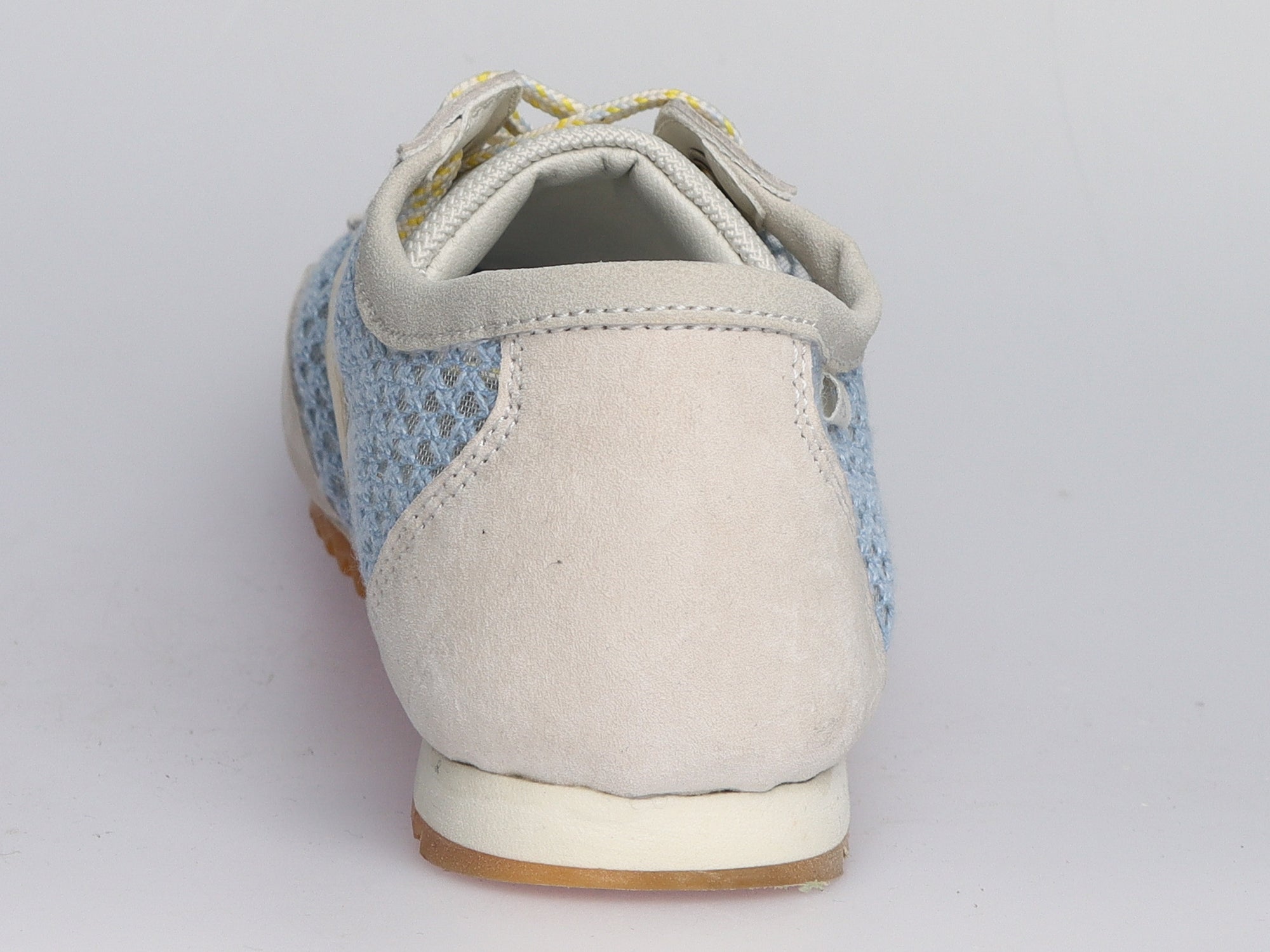 Damen Sneaker aus Veloursleder mit Mesh in Beige | LA BALLERINA | Art. W25924 - La Ballerina