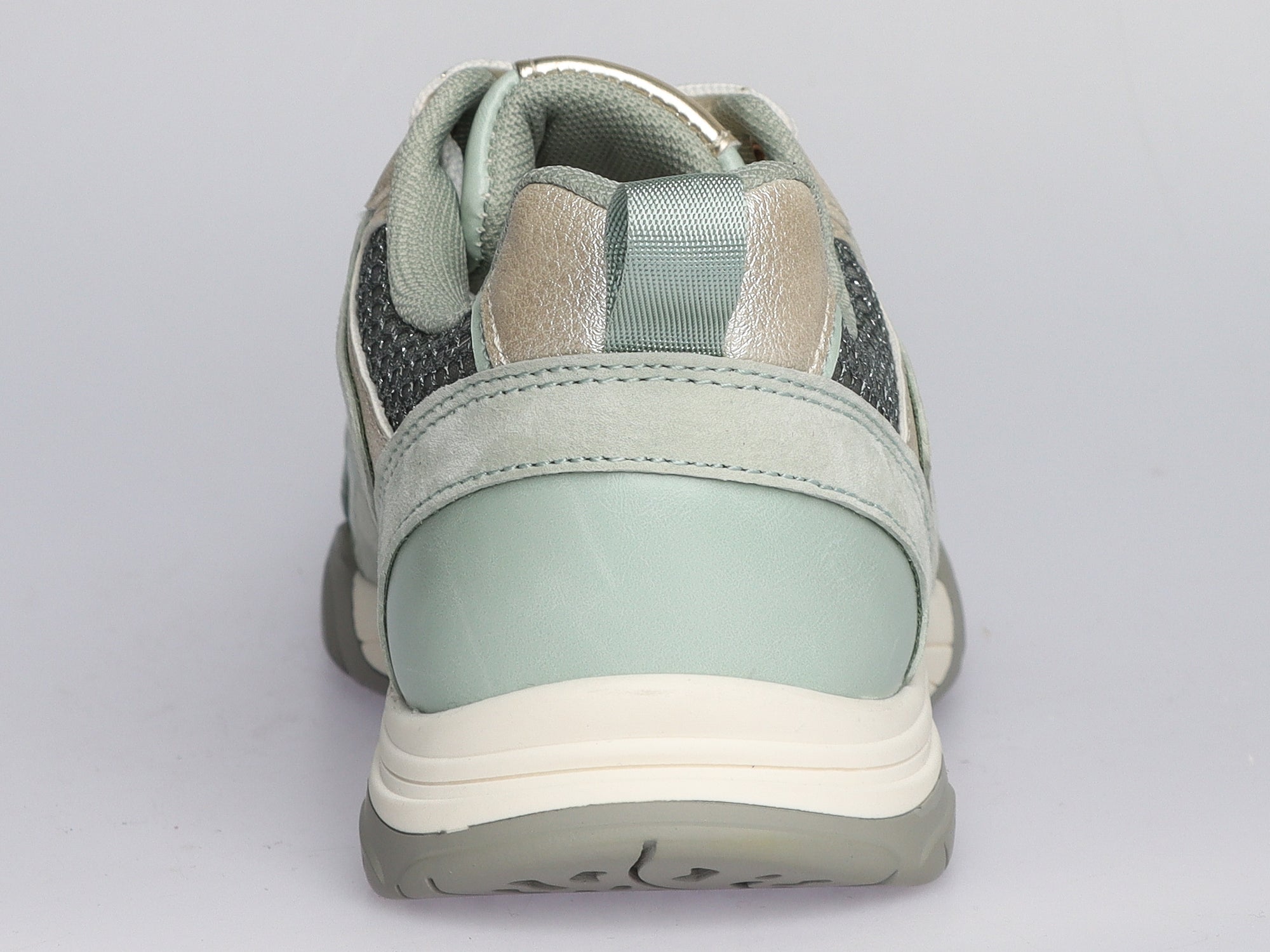 Damen Sneaker aus Veloursleder mit Mesh in Mint | LA BALLERINA | Art. W25956 - La Ballerina