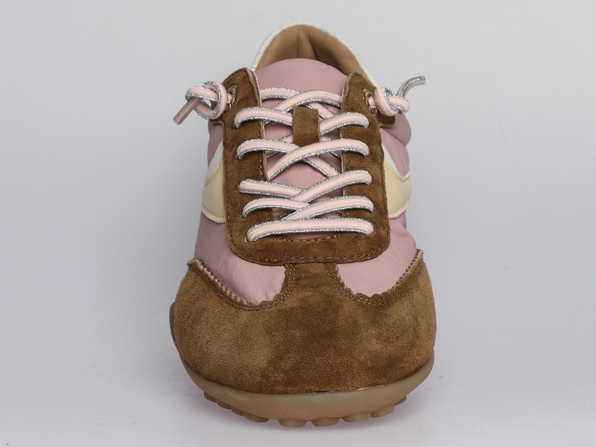 Damen Sneaker aus Veloursleder und Textil in Rosa | LA BALLERINA | Art. W52387 - La Ballerina