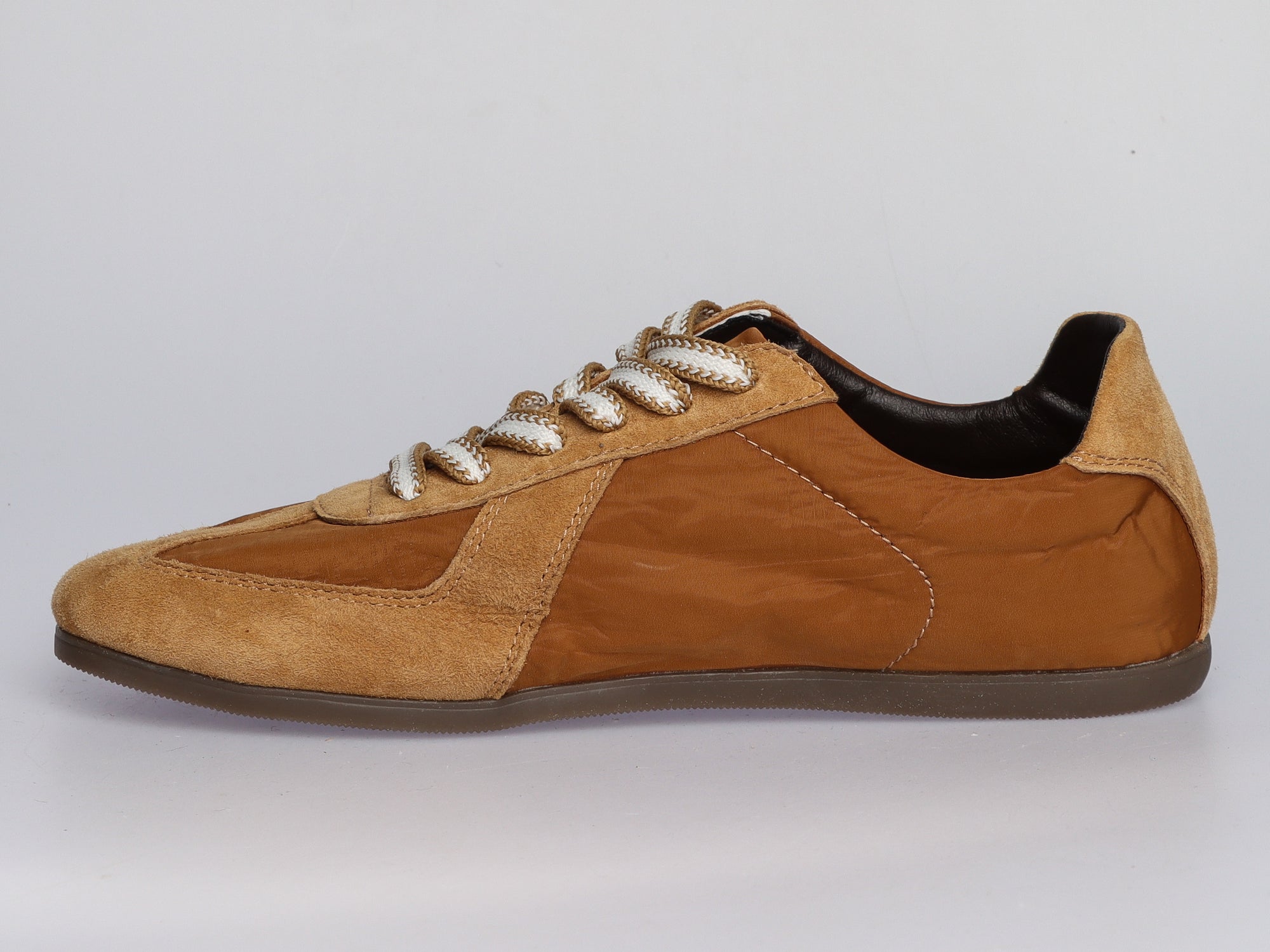 Damen Sneaker aus Veloursleder und Textil in Camel | LA BALLERINA | Art. W52388 - La Ballerina