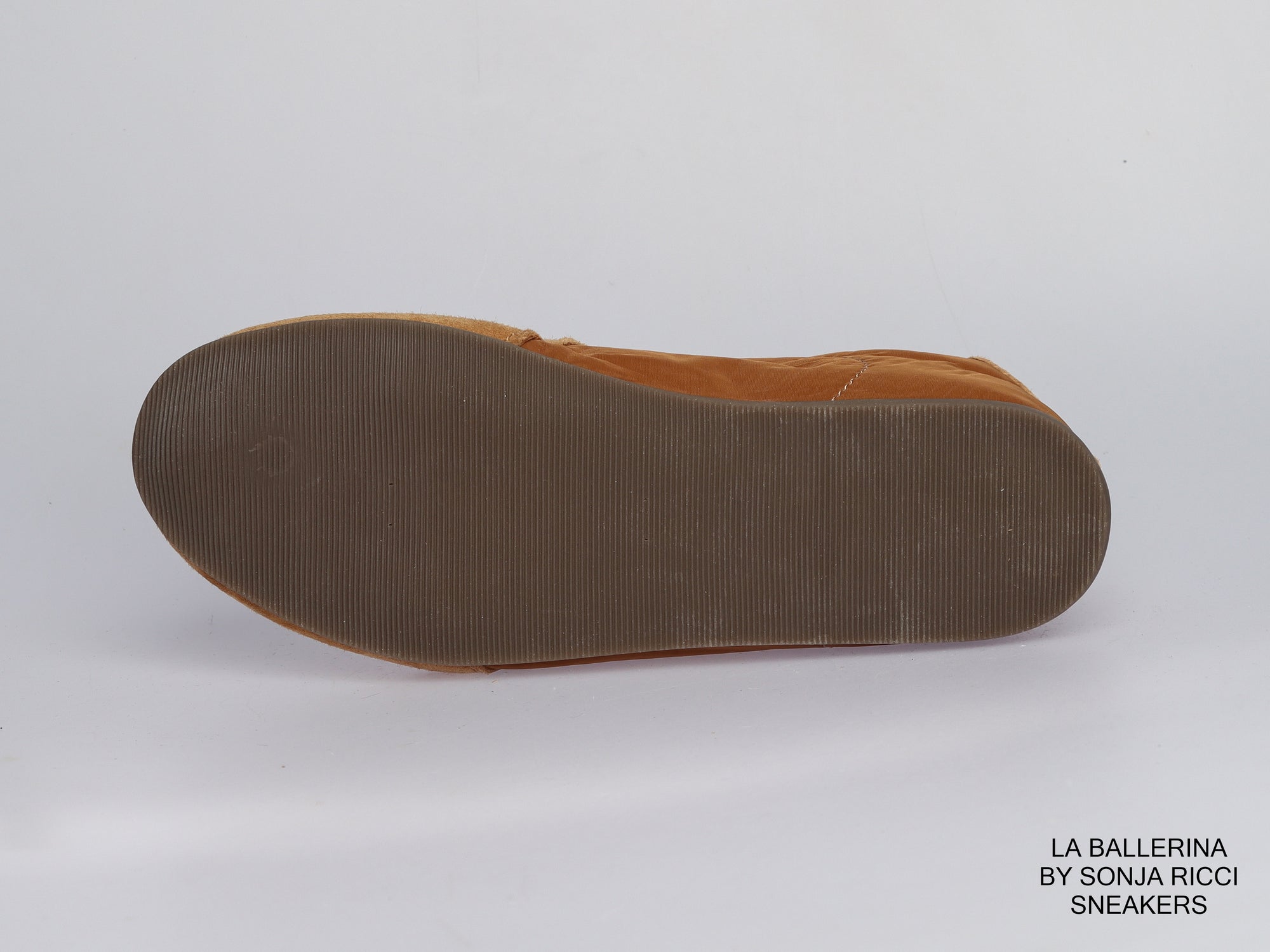 Damen Sneaker aus Veloursleder und Textil in Camel | LA BALLERINA | Art. W52388