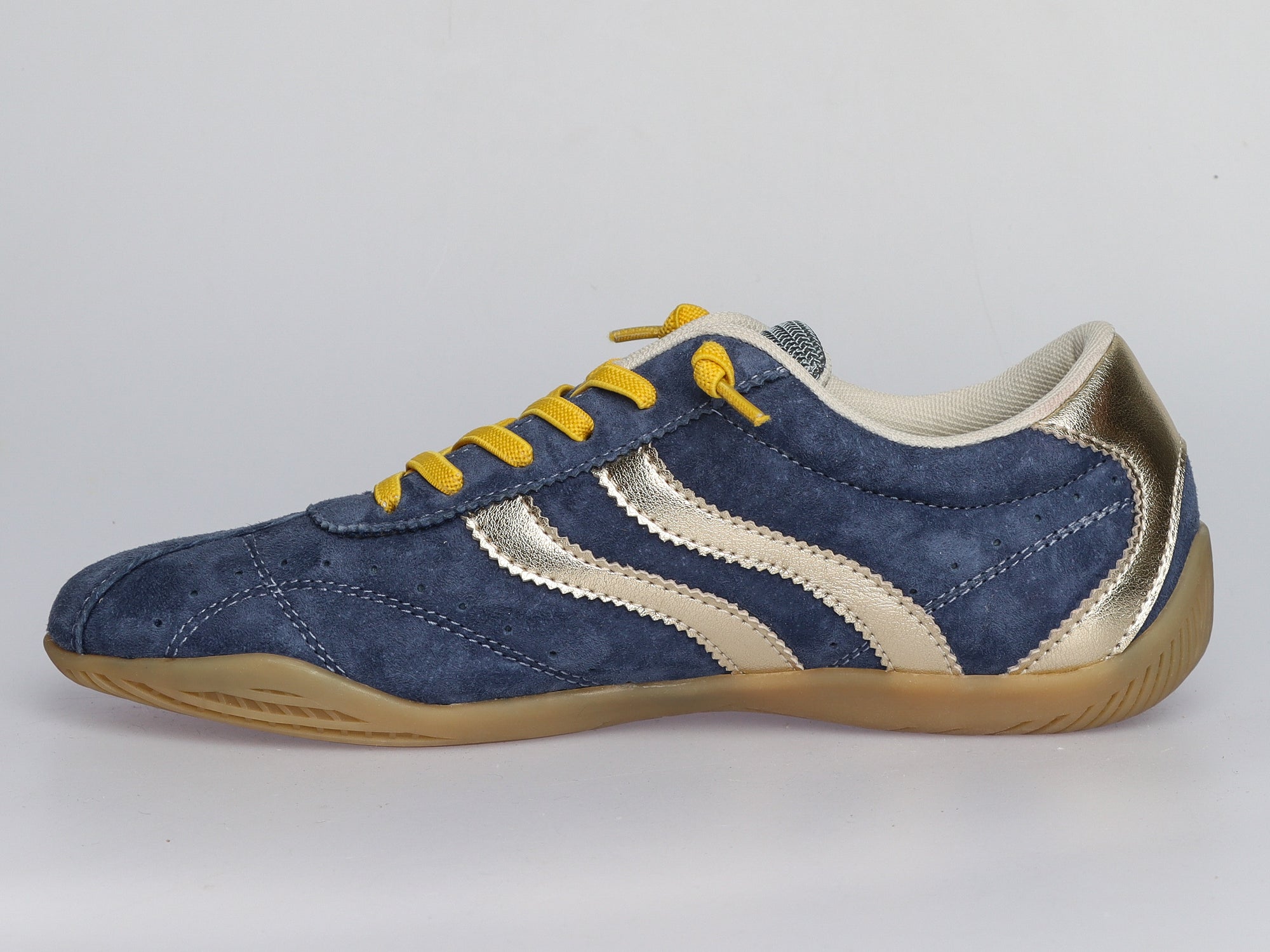 Damen Sneaker aus Veloursleder in Blau | LA BALLERINA | Art. W52389 - La Ballerina