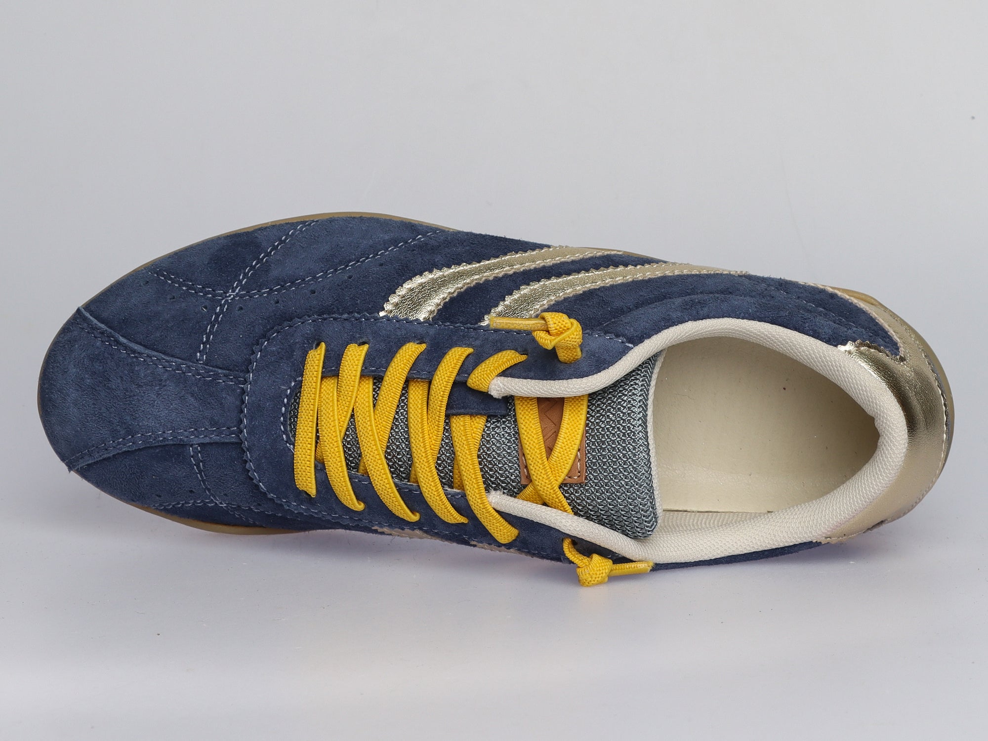 Damen Sneaker aus Veloursleder in Blau | LA BALLERINA | Art. W52389 - La Ballerina