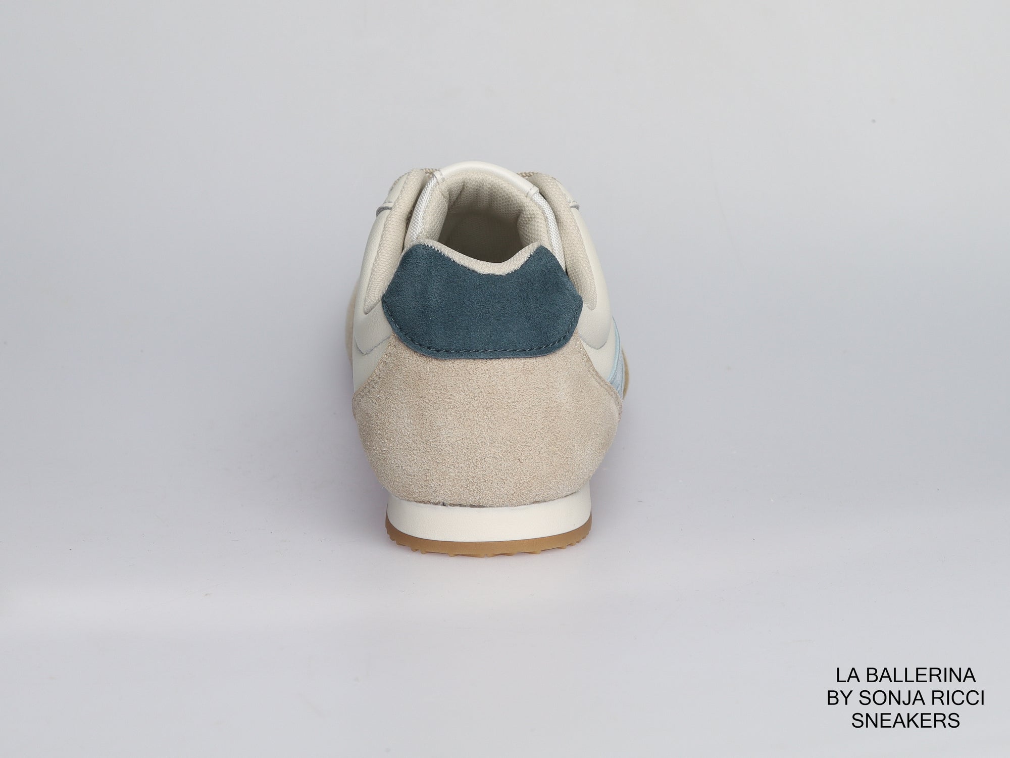 Damen Sneaker aus Veloursleder und Leder in Creme | LA BALLERINA | Art. W52390