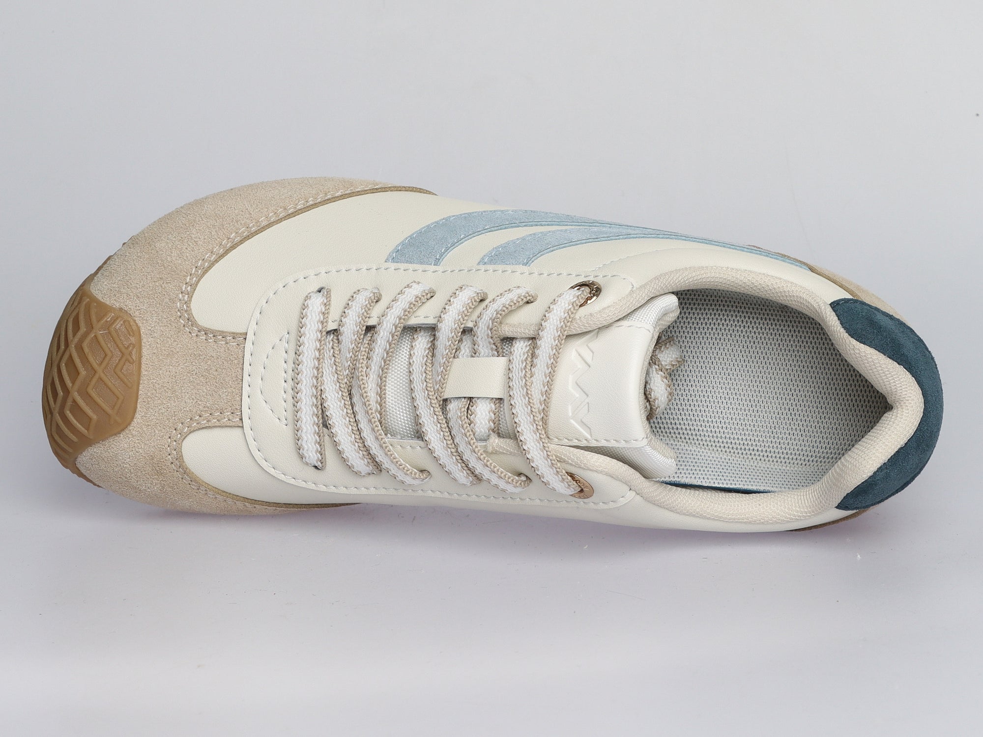 Damen Sneaker aus Veloursleder und Leder in Creme | LA BALLERINA | Art. W52390 - La Ballerina