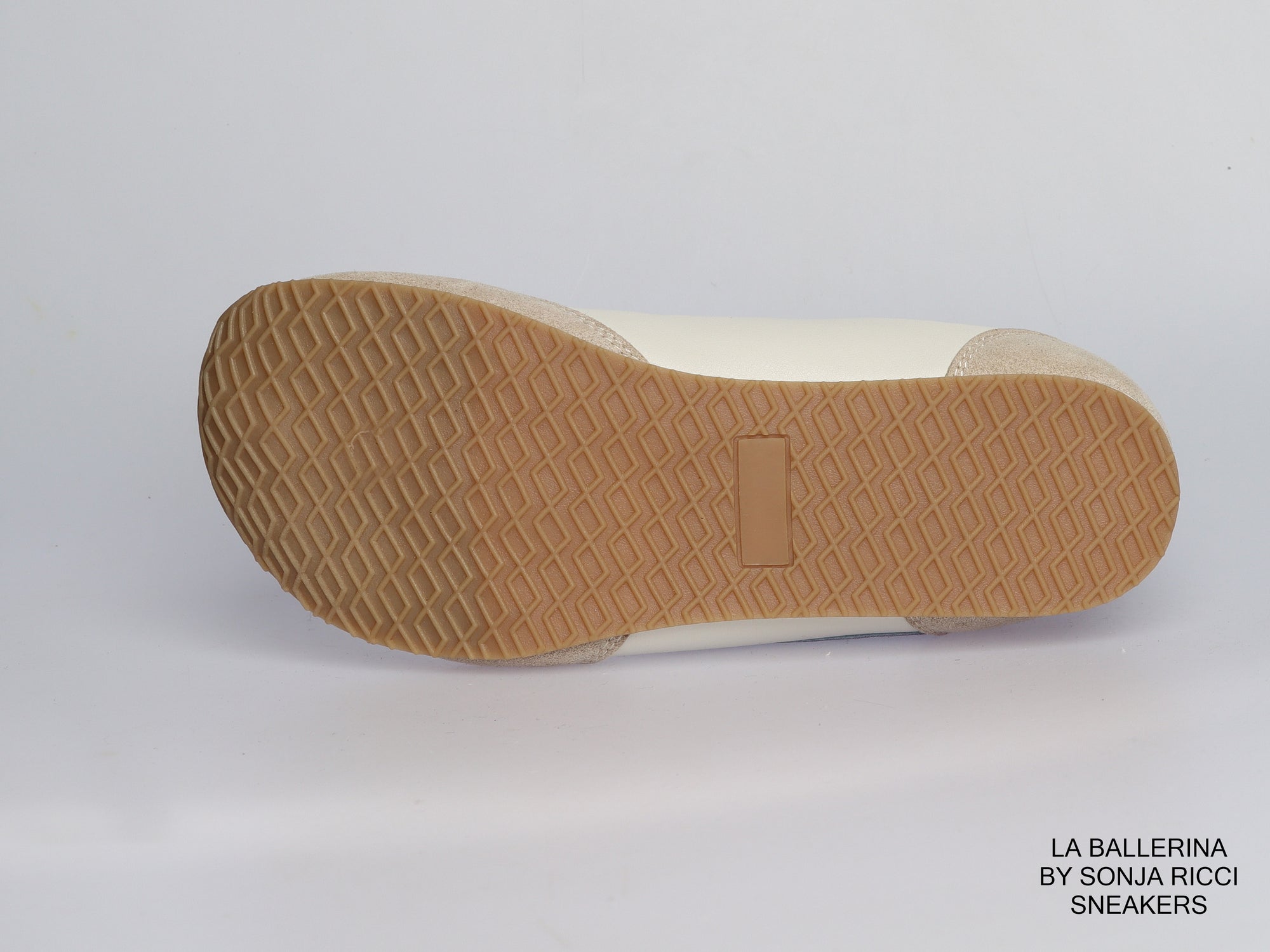Damen Sneaker aus Veloursleder und Leder in Creme | LA BALLERINA | Art. W52390