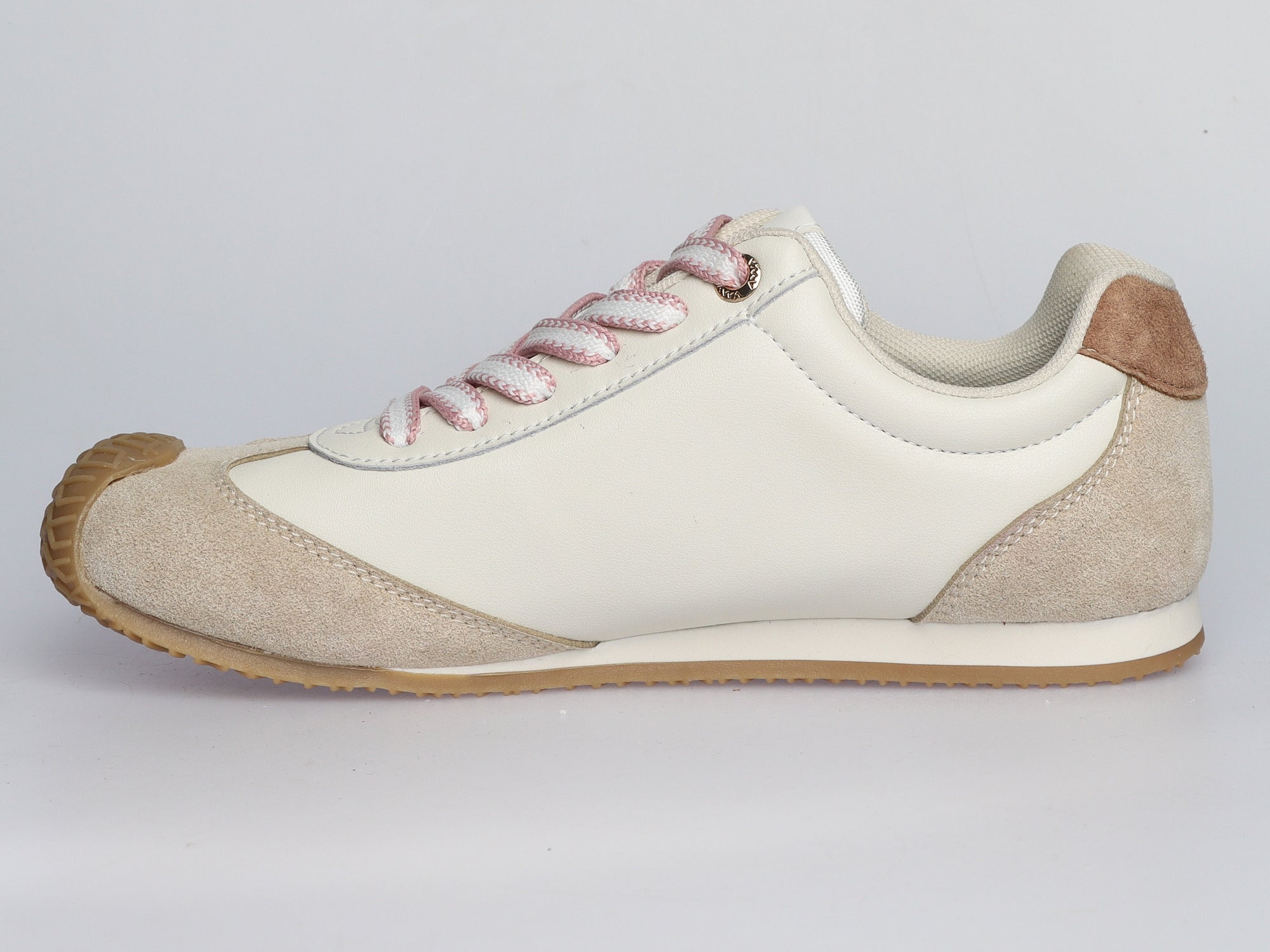 Damen Sneaker aus Veloursleder und Leder in Creme-rosa | LA BALLERINA | Art. W26028 - La Ballerina