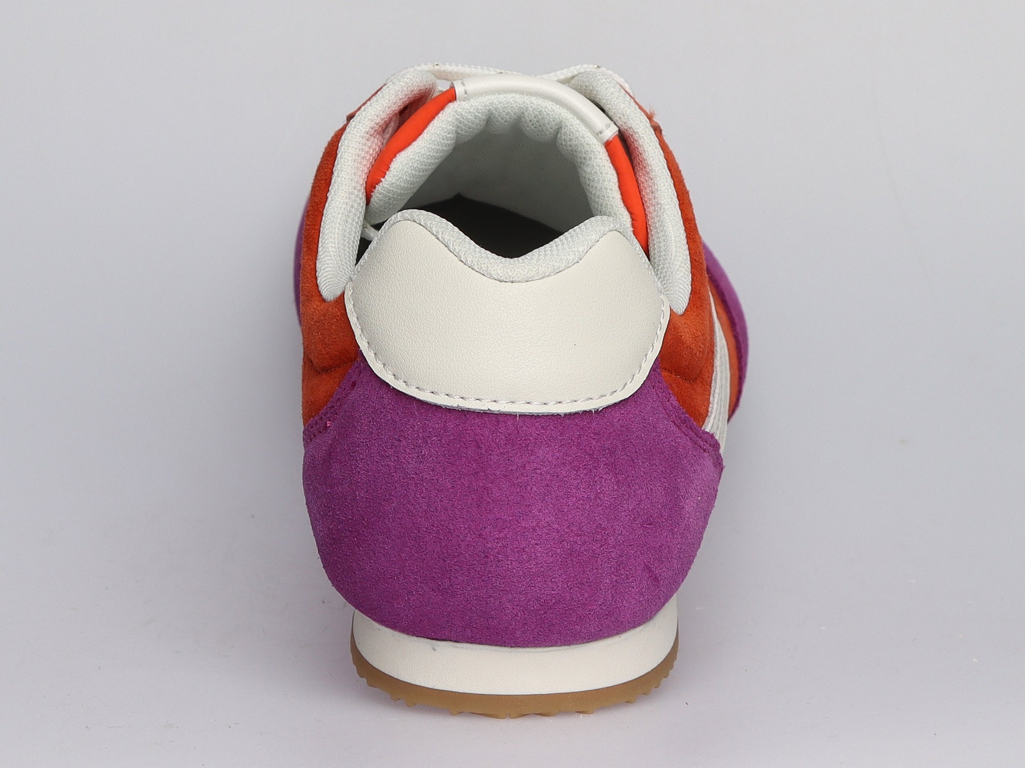 Damen Sneaker aus Veloursleder in Orange und Violett | LA BALLERINA | Art. W26028 - La Ballerina