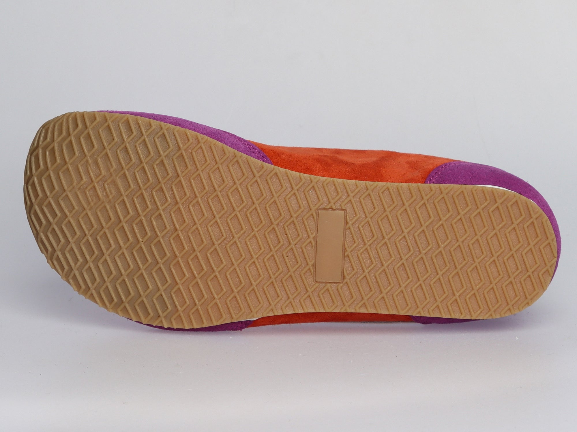Damen Sneaker aus Veloursleder in Orange und Violett | LA BALLERINA | Art. W26028 - La Ballerina