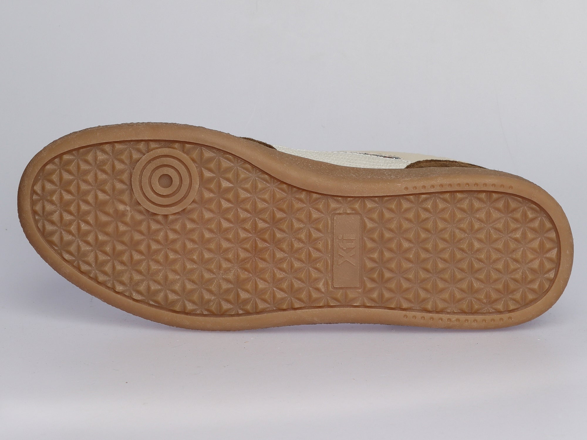 Damen Sneaker aus Veloursleder mit Glitzerdetails in Beige | LA BALLERINA | Art. W52392 - La Ballerina