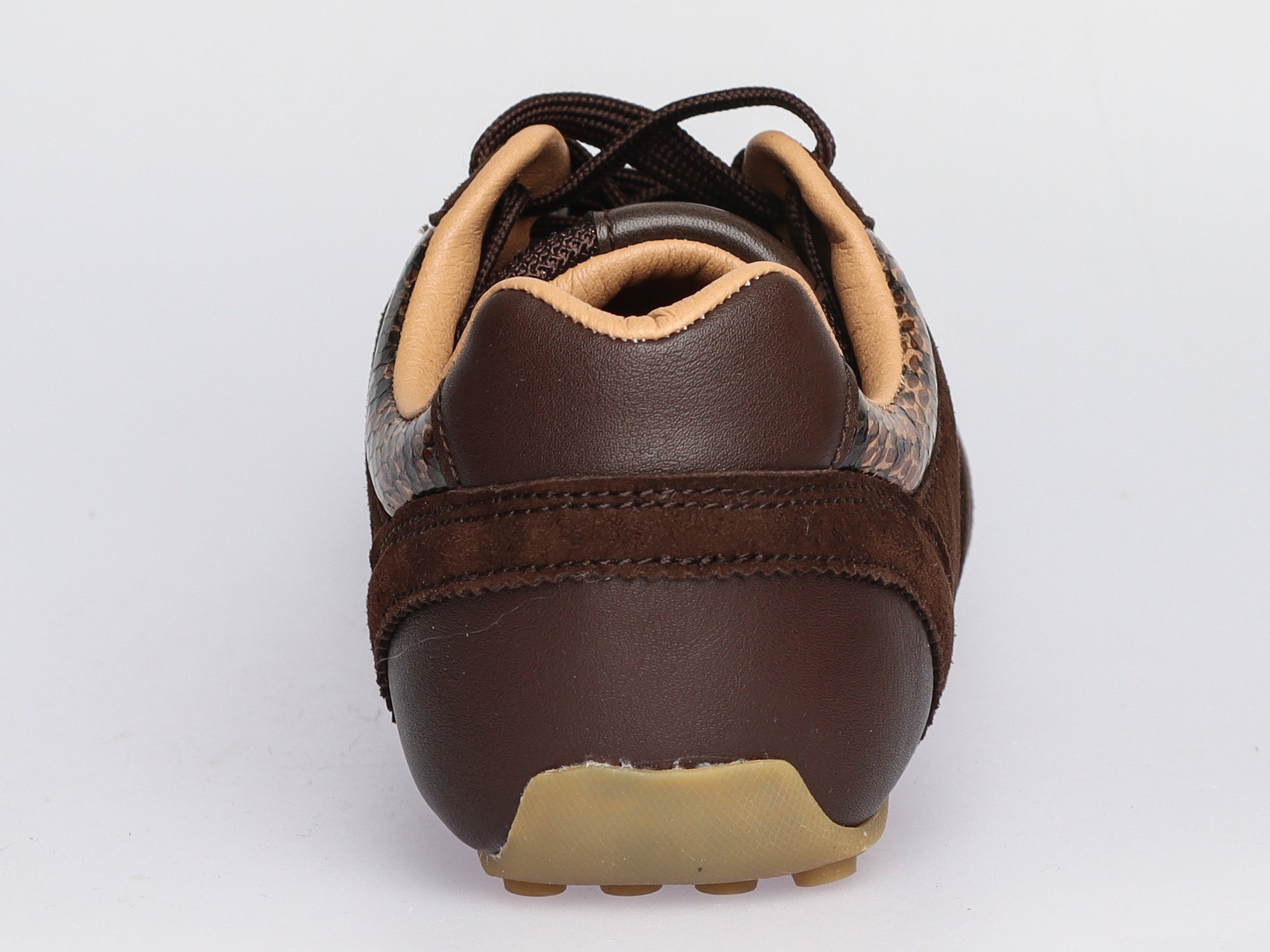Damen Sneaker aus Veloursleder mit Mesh Braun | LA BALLERINA | Art. W52396 - La Ballerina