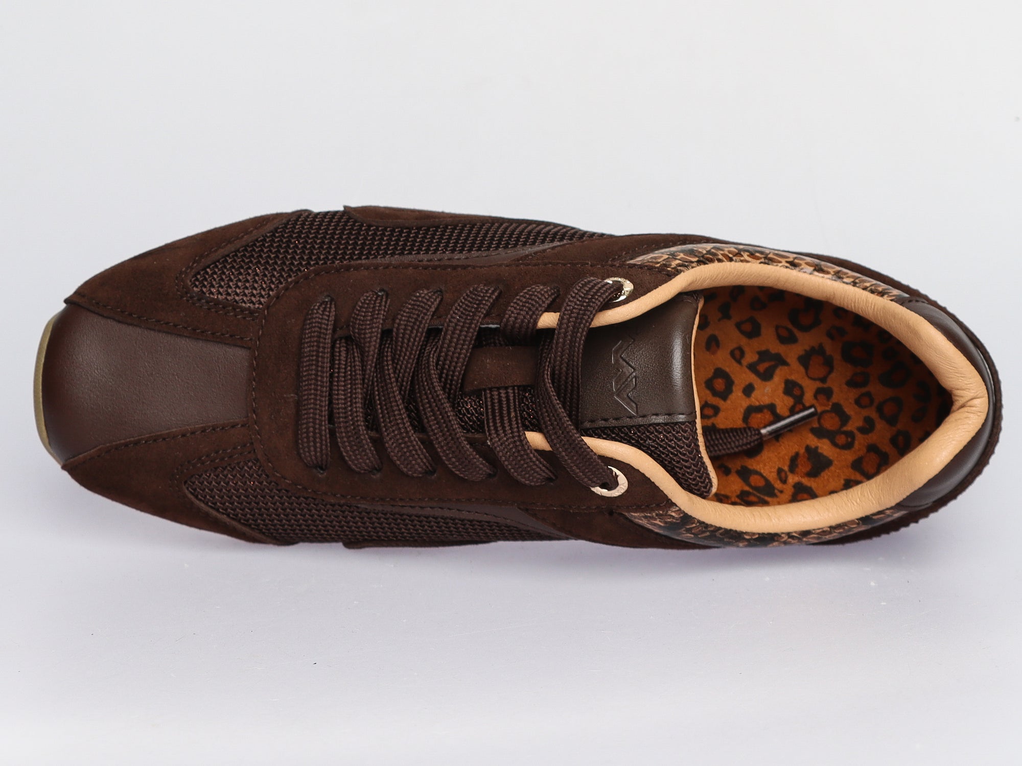 Damen Sneaker aus Veloursleder mit Mesh Braun | LA BALLERINA | Art. W52396 - La Ballerina