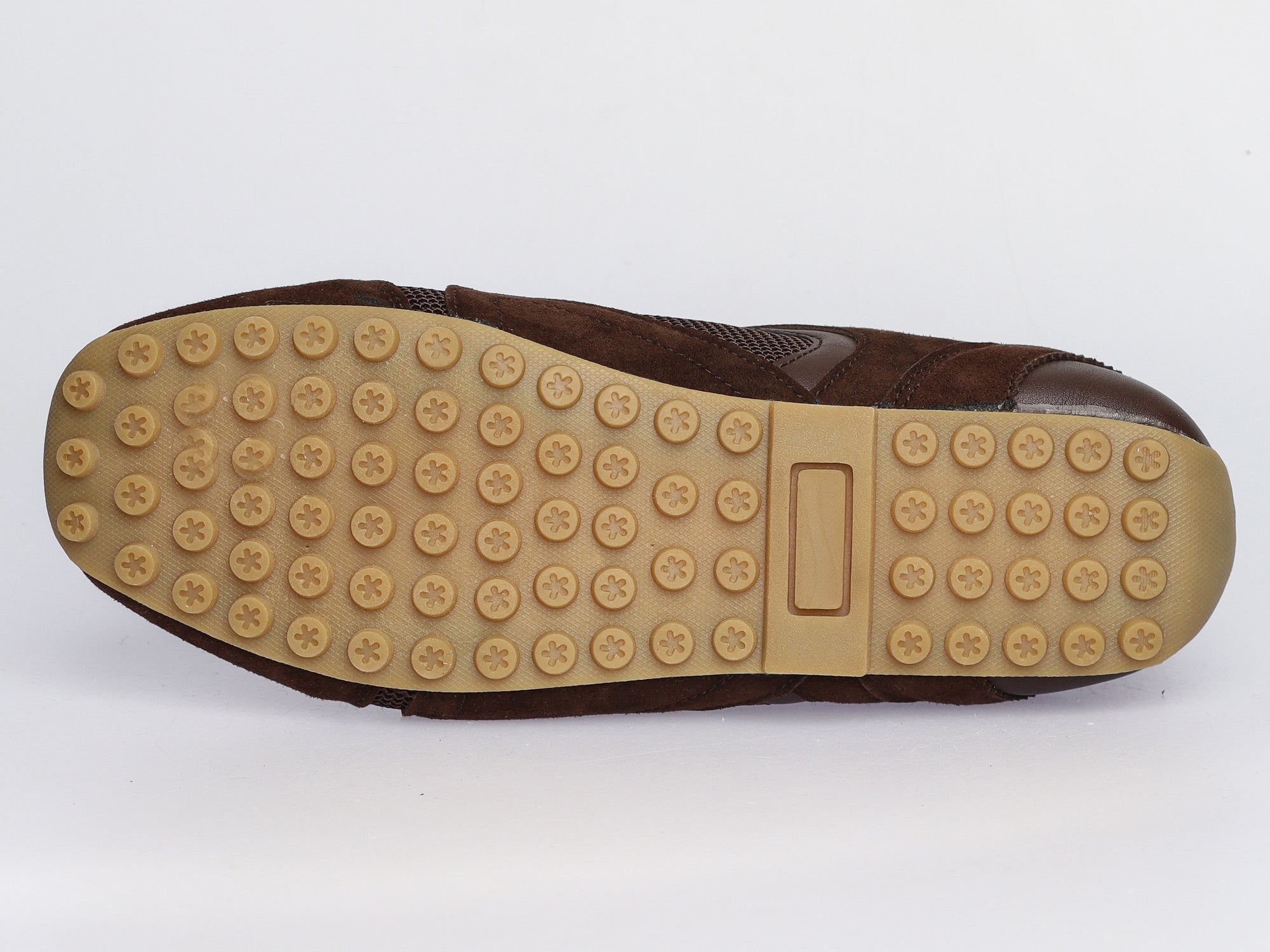 Damen Sneaker aus Veloursleder mit Mesh Braun | LA BALLERINA | Art. W52396 - La Ballerina