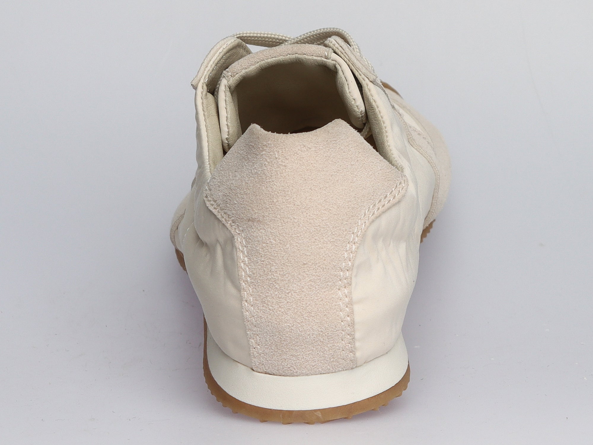 Damen Sneaker aus Veloursleder und Leder Creme | LA BALLERINA | Art. W52397 - La Ballerina