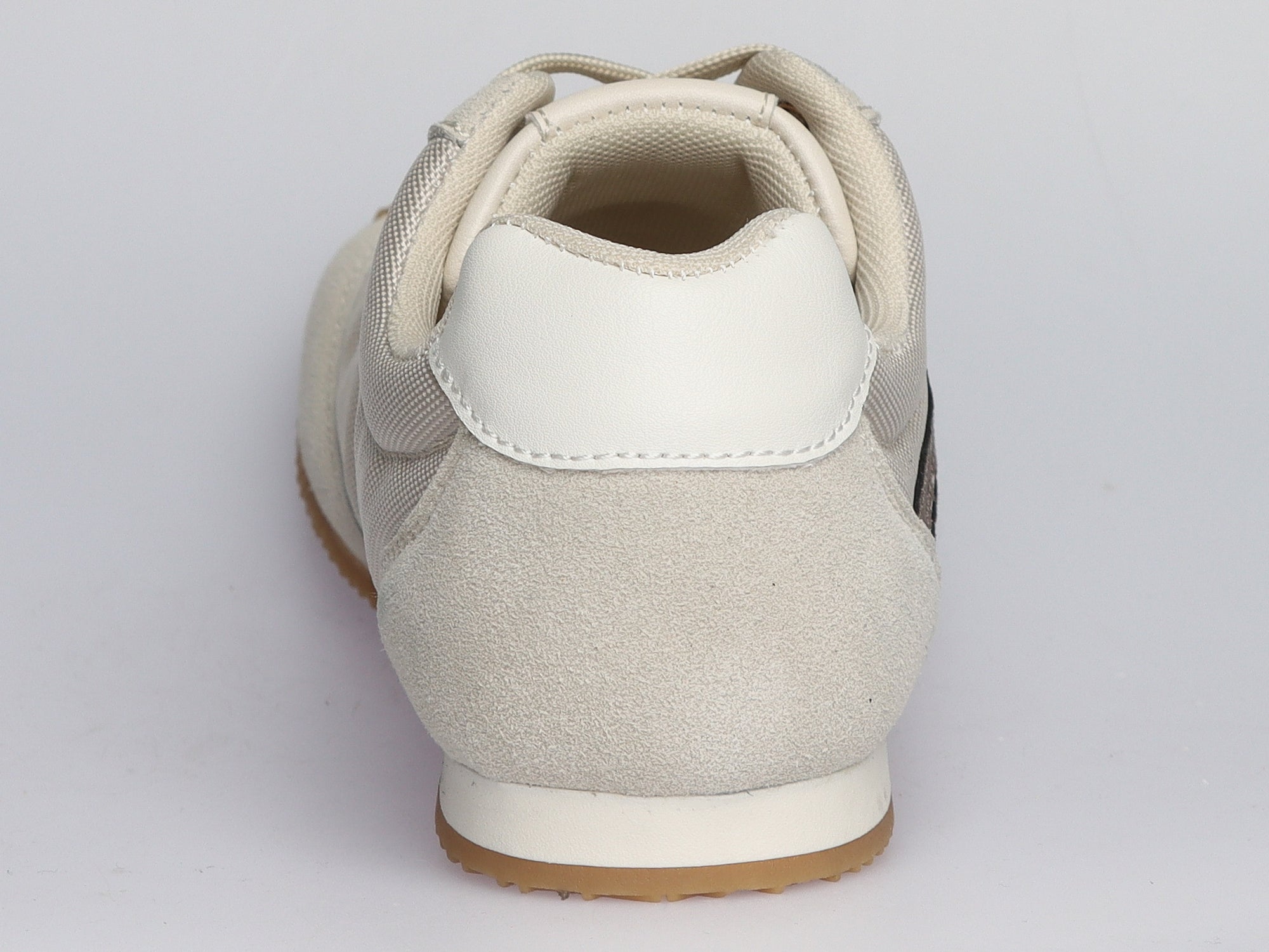Damen Sneaker aus Veloursleder und Canvas in Beige | LA BALLERINA | Art. W25957 - La Ballerina