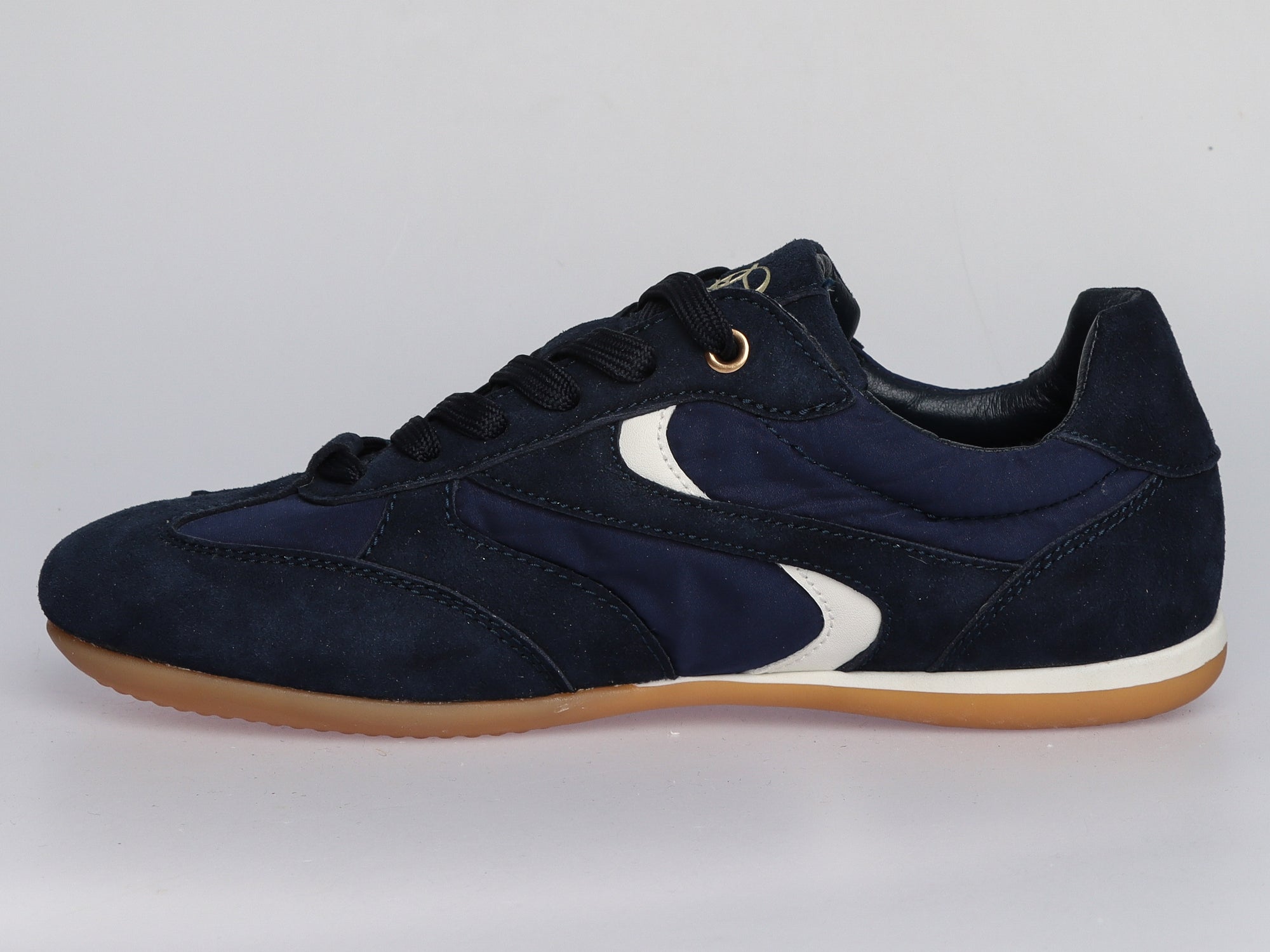 Damen Sneaker aus Veloursleder und Leder Navy | LA BALLERINA | Art. W52399 - La Ballerina
