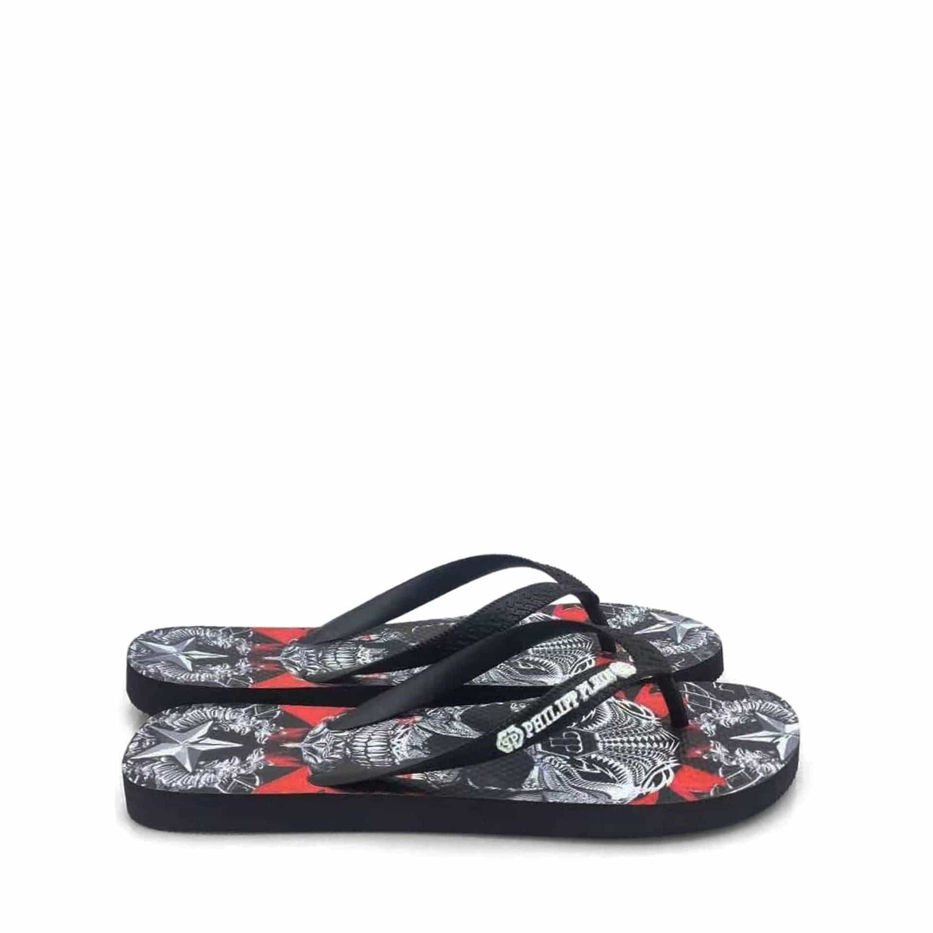 Philipp Plein Flip Flops BRD_90099_BLACK-MULTI - La Ballerina