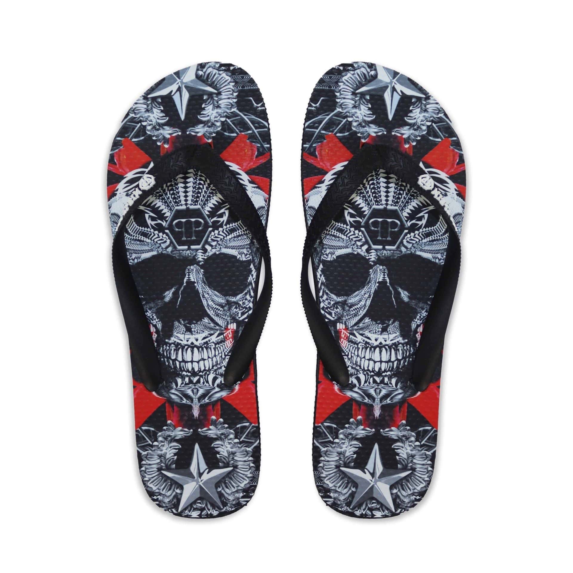 Philipp Plein Flip Flops BRD_90099_BLACK-MULTI - La Ballerina